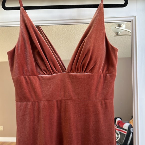 Jenny Yoo Bridesmaid Mari Dress in Velvet English Rose - Picture 3 of 9